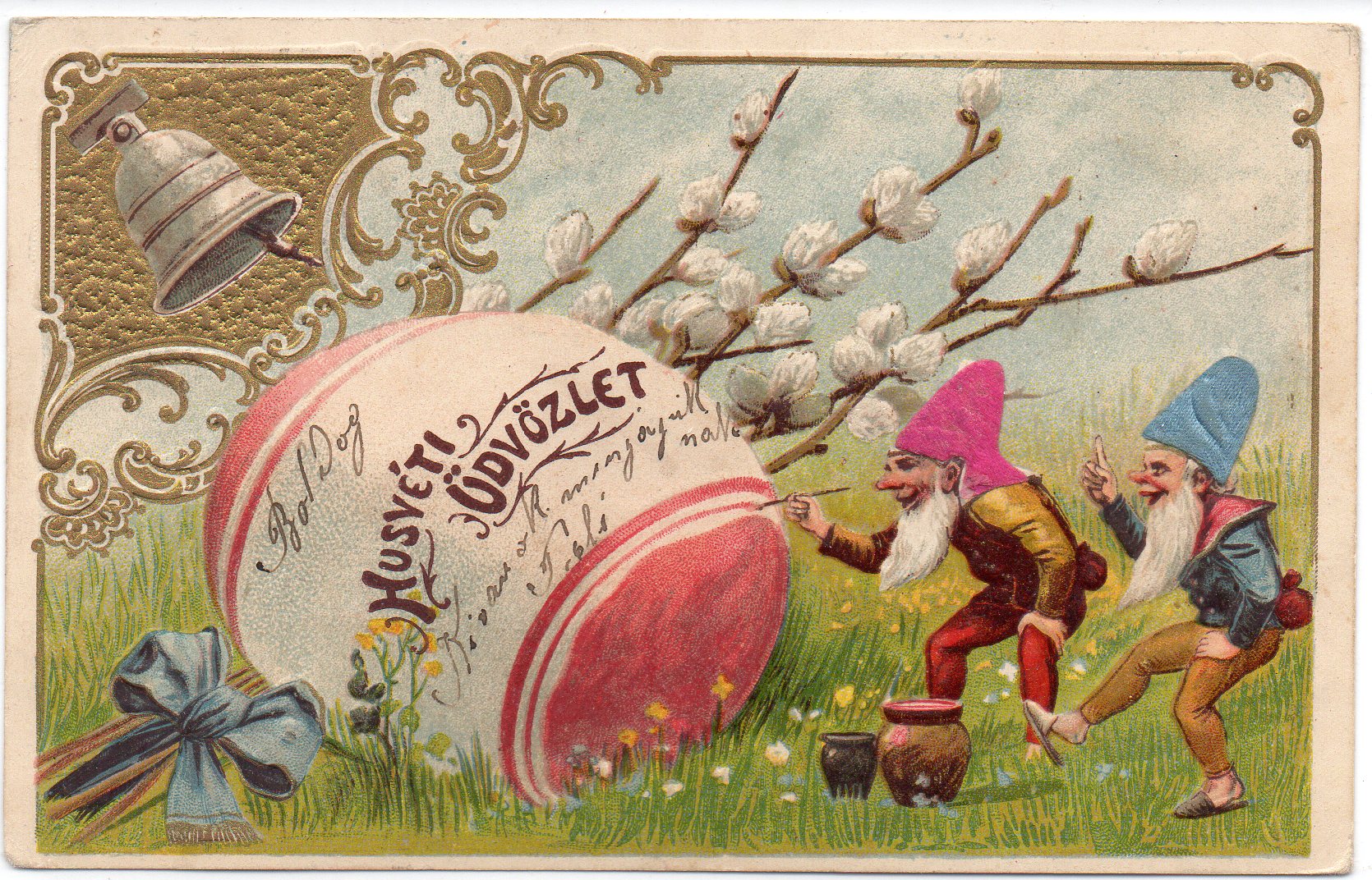 Public domain Easter gnome illustration
