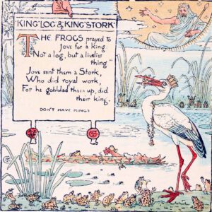 public domain aesop pelican illustration vintage childrens books