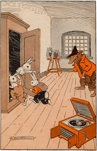 public domain vintage childrens book illustration billy bunny daddy fox 4 hugh spencer
