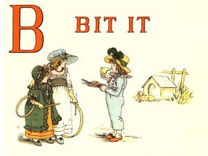 public domain vintage childrens book illustrations kate greenaway apple pie b