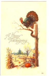 public domain color vintage thanksgiving greeting 5