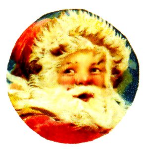 free vintage santa cause face illustration