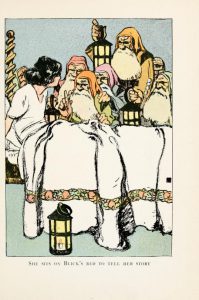 vintage public domain book illustration snow white and the 7 dwarves image 3