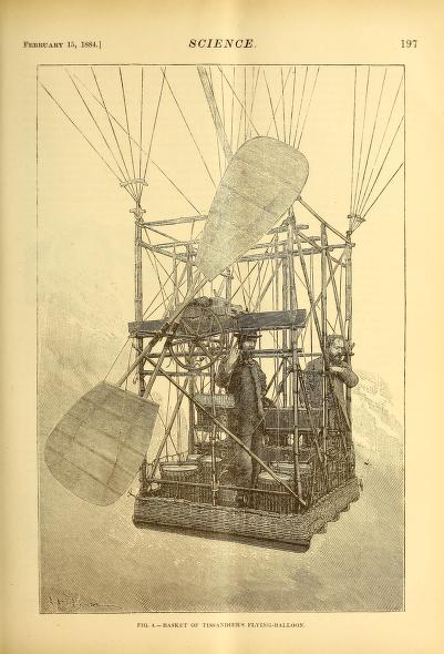 vintage scientific engineering illustration of inside hot air balloon1