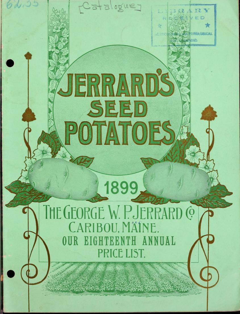 This is a free vintage produce publication cover for potatos