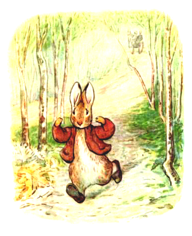 This is a free vintage Easter illustration of Beatrix Potter's Benjamin Bunny