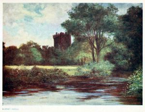 This is a free antique color illustration of early 20th century Ireland from 1911 vintage travel book