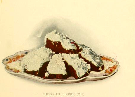 Free chocolate sponge dessert illustrations turn of the century