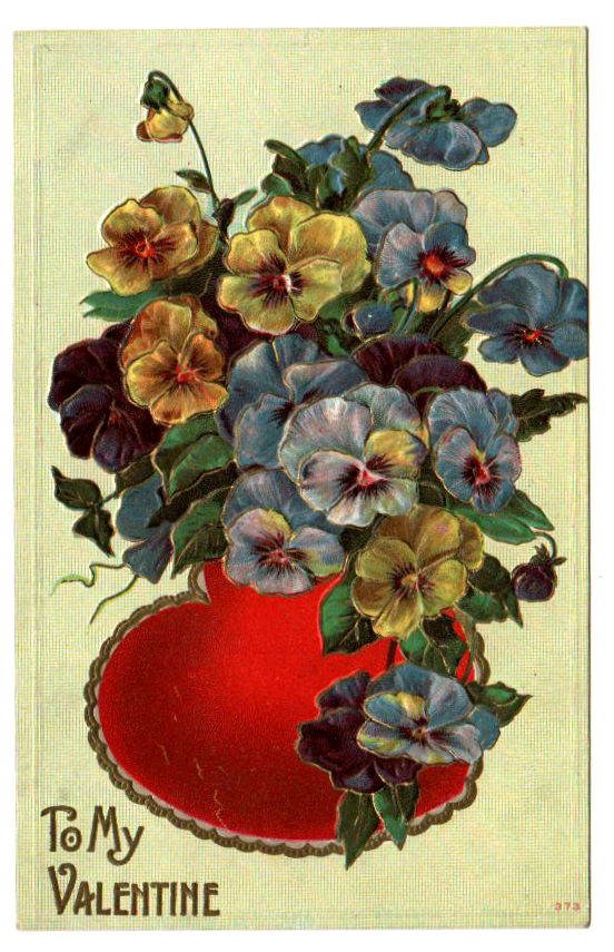 vintage valentines day pictures valentine heart flowers