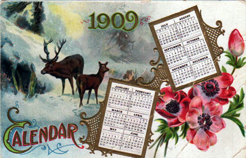 vintage nature illustrations 19th century calendar
