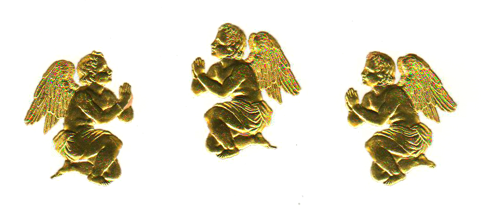 christmas illustrations gold angels