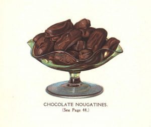vintage chocolate nougat