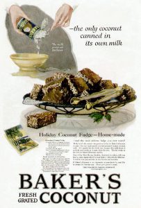 Bakers Coconut 1919 vintage ad