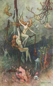 ‘Sea nymphs hourly ring his knell Hark now I hear them—ding dong bell. 1920 Warwick Goble