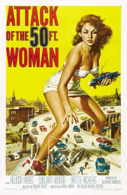 Attack Of The 50 Ft Woman Reynold Brown 1958 Vintage Movie Poster