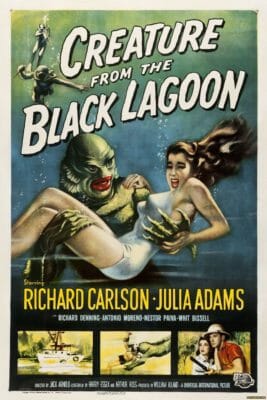 Creature From The Black Lagoon Jack Arnold 1954 Vintage Movie Poster
