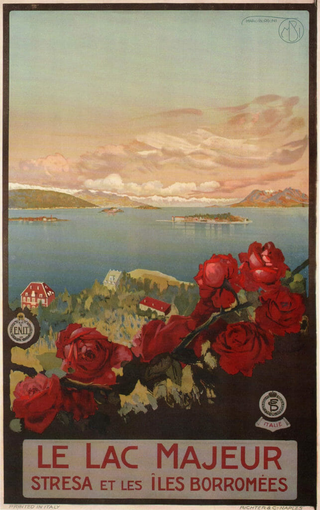 Lake Maggiore Vintage Travel Poster 1927 Vintage Travel Poster