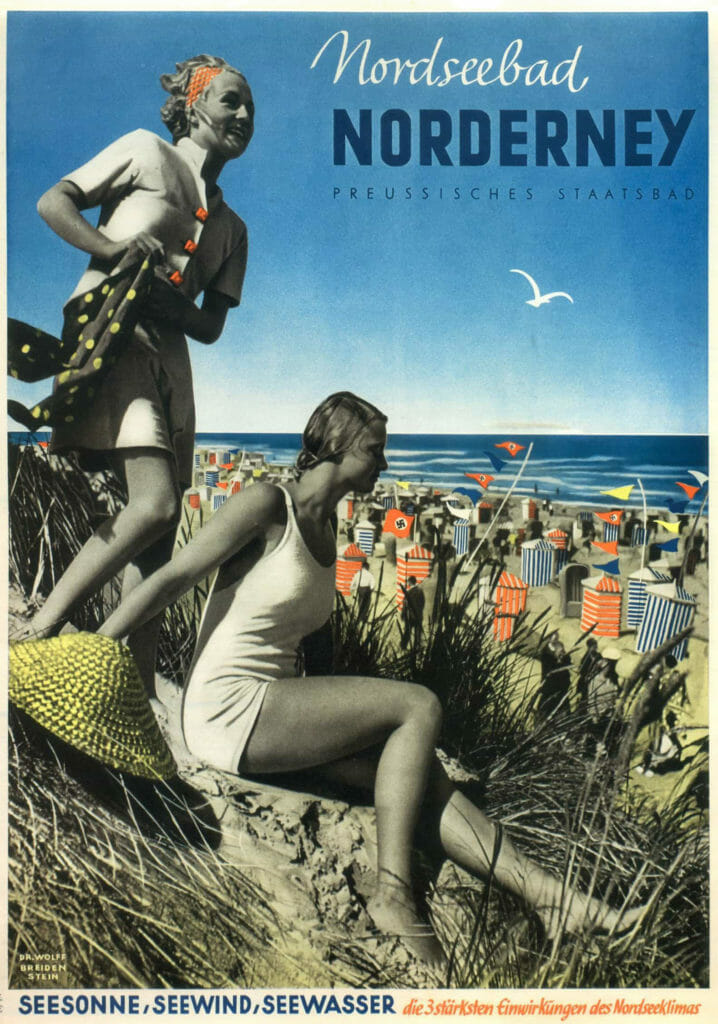 Nordseebad Norderney Germany Vintage Travel Poster 1939 Vintage Travel Poster