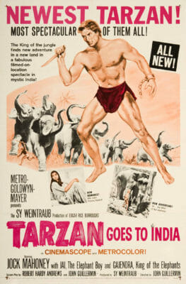 Tarzan Goes To India Movie Poster John Guillermin 1962 Vintage Movie Poster