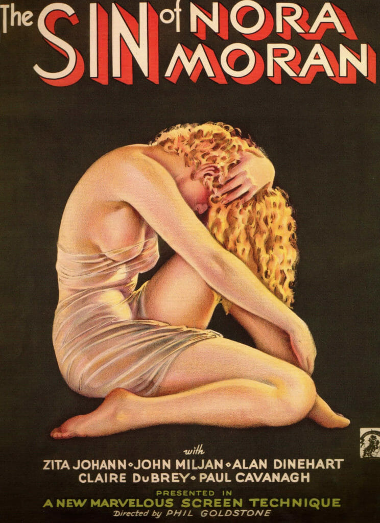 The Sin Of Nora Moran Alberto Vargas 1933 Vintage Movie Poster 1