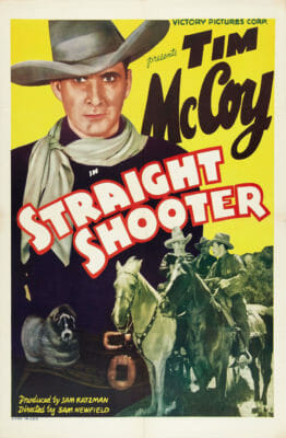 Tim Mccoy Straight Shooter Vintage Movie Poster 1939 Vintage Movie Poster 1