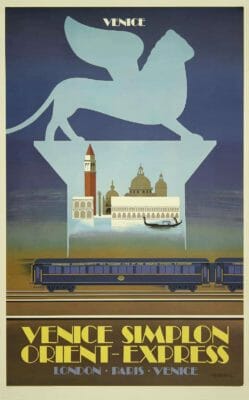 Venice Orient Express Pierre Fix Masseau 19791 Vintage Travel Poster