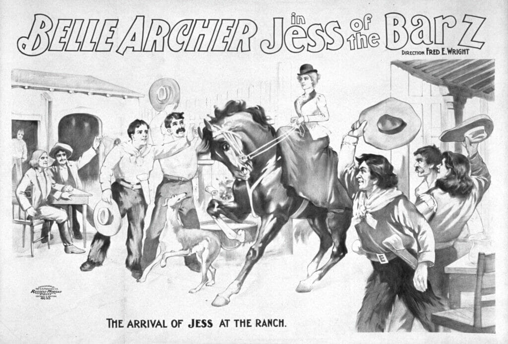Belle Archer In Jess Of The Bar Z 1 Vintage Cowgirl Illustration