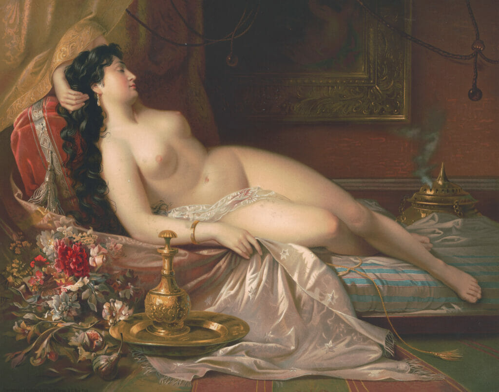 Sleeping Beauty Vintage Nude Illustration