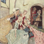 The Sleeping Beauty Awakes Vintage Fairy Tale Illustrations